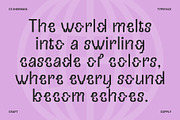 CS Sherman – Trippy Font, a Sans Serif Font by Craft Supply Co. (Thumbnail 6 of 8)