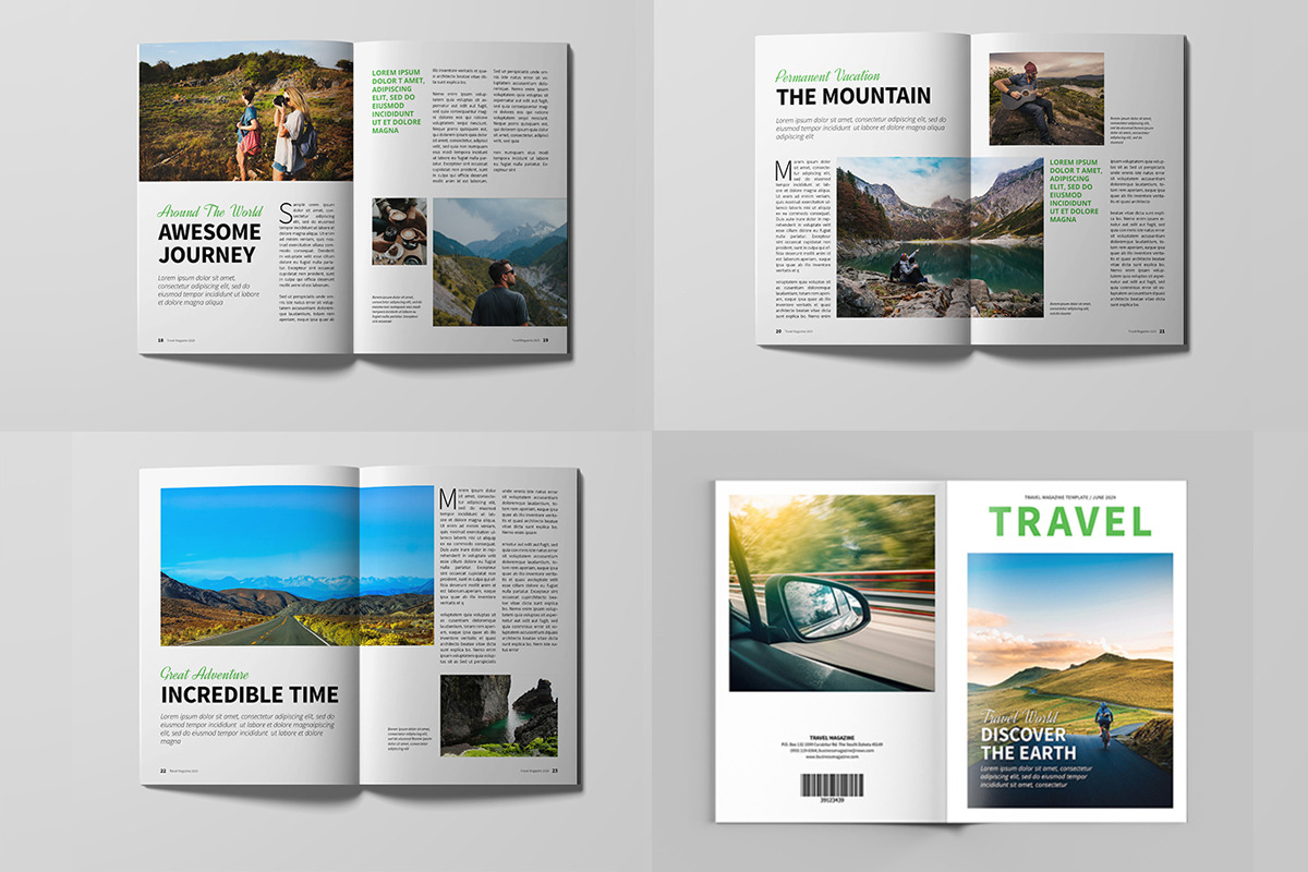 Travel Magazine Template, a Magazine Template by xtratimebd (Photo 3 of 4)