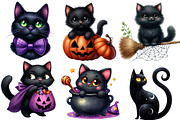 Halloween Black Cats Sublimation, an Illustration by Designworld (Thumbnail 4 of 6)