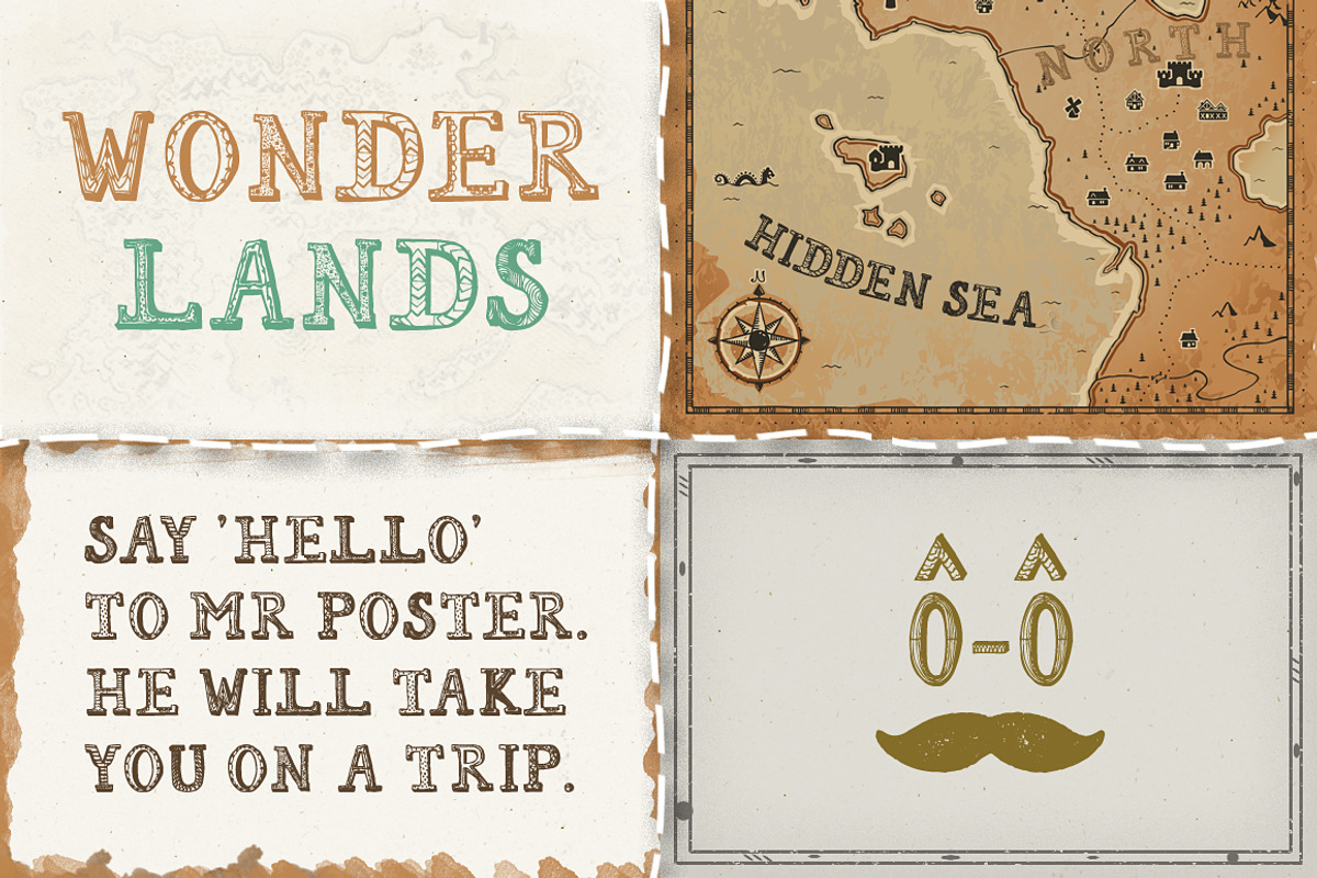 [$4 off] 'Mr Poster' Font + Brushes, a Serif Font by Frisk Shop (Photo 2 of 3)