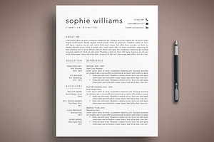 3 Page Resume CV Template Word Pages