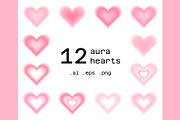 Pink Gradient Heart Vector Ai Png, an Object Graphic by MariiaVD (Thumbnail 1 of 3)