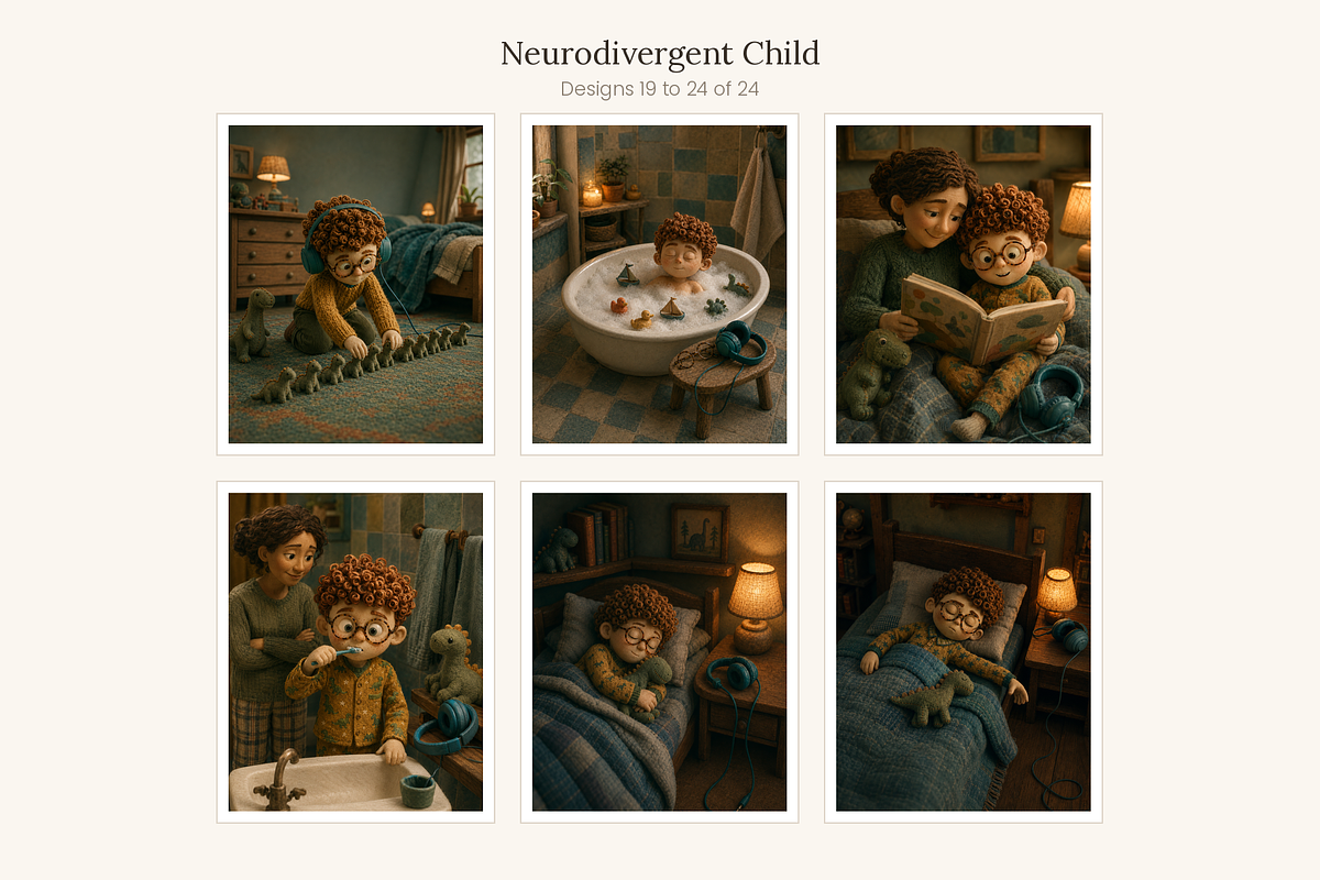 Neurodivergent Child Illustrations, a Person Illustration by LanternkinStudio (Photo 9 of 13)