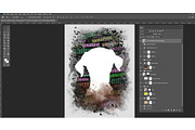 Watercolor Word Cloud Art PS Script, an Action Add-On by MRI STUDIO (Thumbnail 11 of 16)