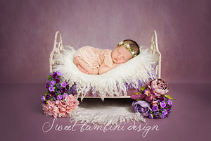 Newborn Photography Digital Backdrop