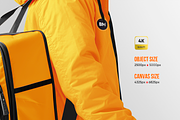 Delivery guy with bag mockup, an Advertising Mockup by BlackMockup (Thumbnail 3 of 10)