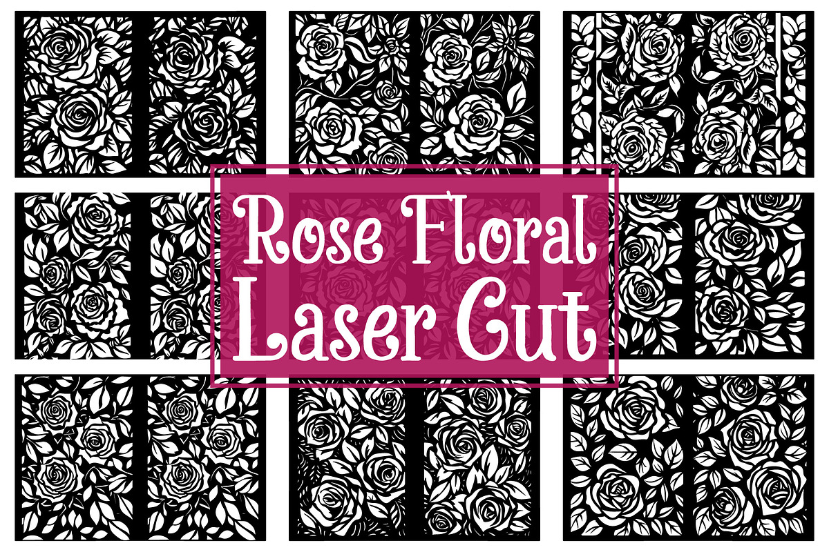 Beautiful Rose Flower Laser Cut, an Illustration by Amazin_art