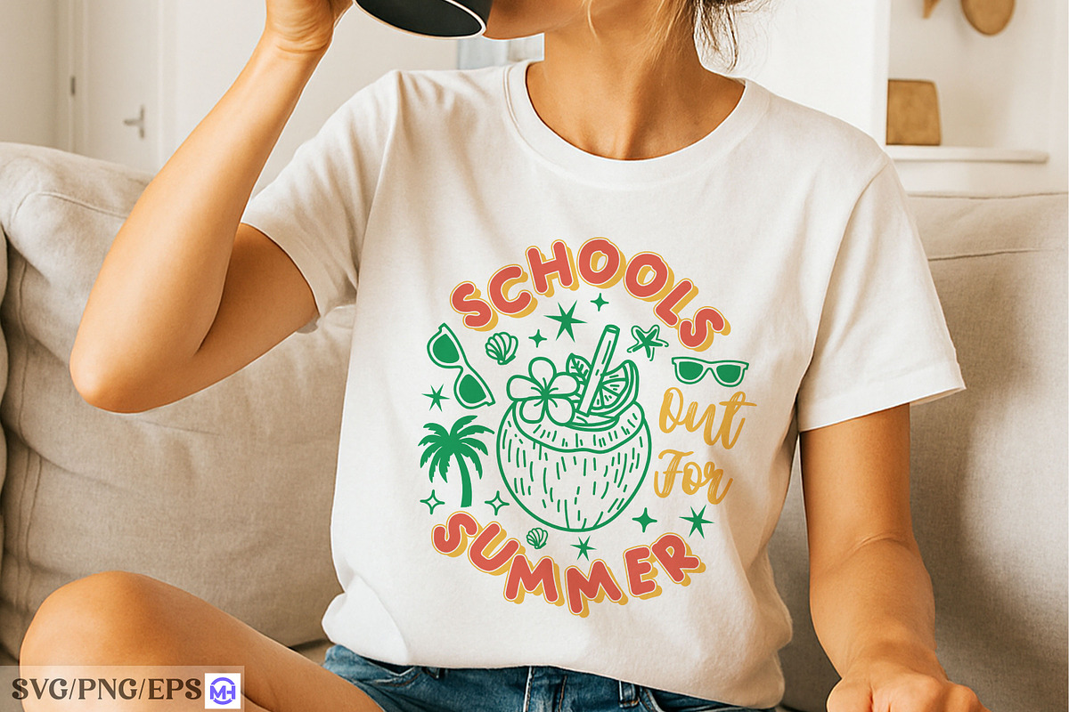 School’s out for Summer Teacher SVG, an Education Illustration by mh_arif (Photo 2 of 4)
