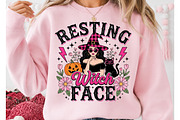 Pink Coquette Witch Halloween PNG, a Seasonal Illustration by DreamCafeArt (Thumbnail 2 of 7)