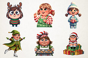 Cute Holiday Girls Funny Christmas, an Illustration by RobertsArt (Thumbnail 4 of 7)