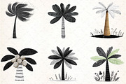 Watercolor Tropical Palm Trees, an Illustration by DreamCafeArt (Thumbnail 6 of 8)