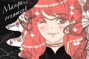 Manga ornament ipad procreate brush, a Brush Add-On by Meisanmui (Thumbnail 1 of 5)