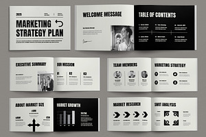 Marketing Strategy Business Plan, a Brochure Template by ContestDesign