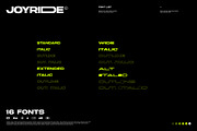 Joyride Extended Typeface, a Sans Serif Font by TypeJuice™ (Thumbnail 3 of 9)