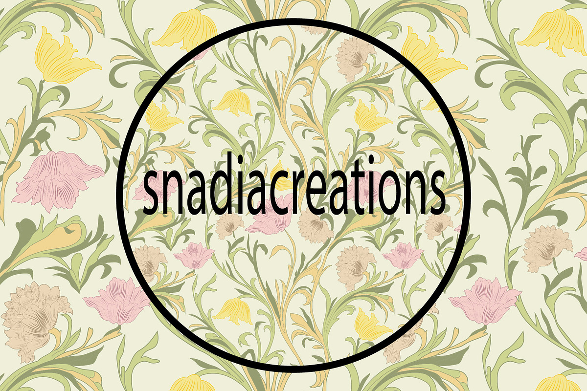 Art Nouveau Botanical Garden, a Pattern Graphic by snadiacreations (Photo 4 of 7)