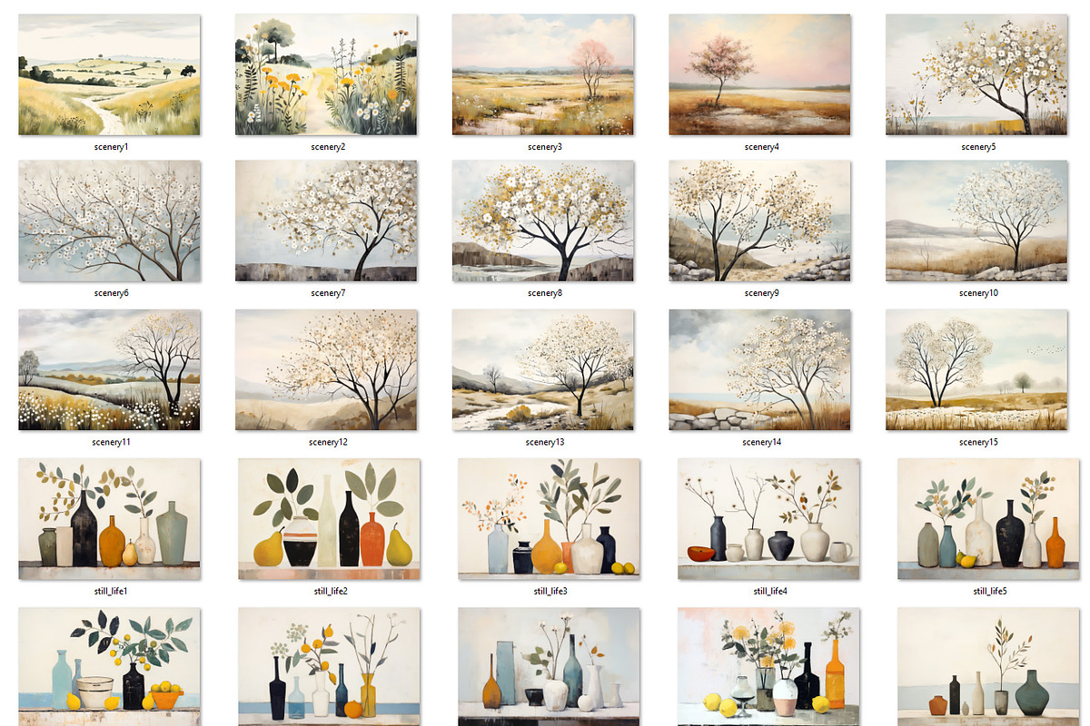 Landscapes, seascapes, still life, a Seasonal Illustration by Bubert Art (Photo 6 of 10)