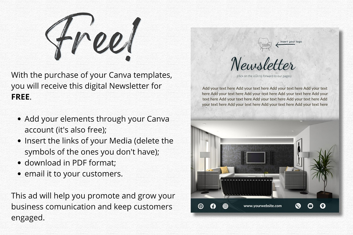 Furniture Shop Templates, a Social Media Template by Talipic Designs (Photo 7 of 8)