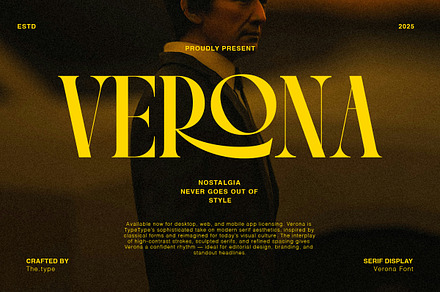 VERONA - Vintage Classic Serif, a Serif Font by The_Type