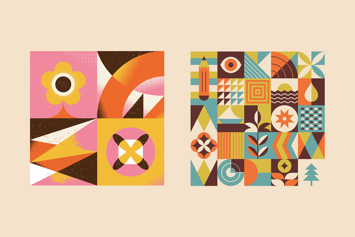 Geometric Pattern Compositions, a Decorative Illustration by Léo Alexandre (Photo 6 of 25)