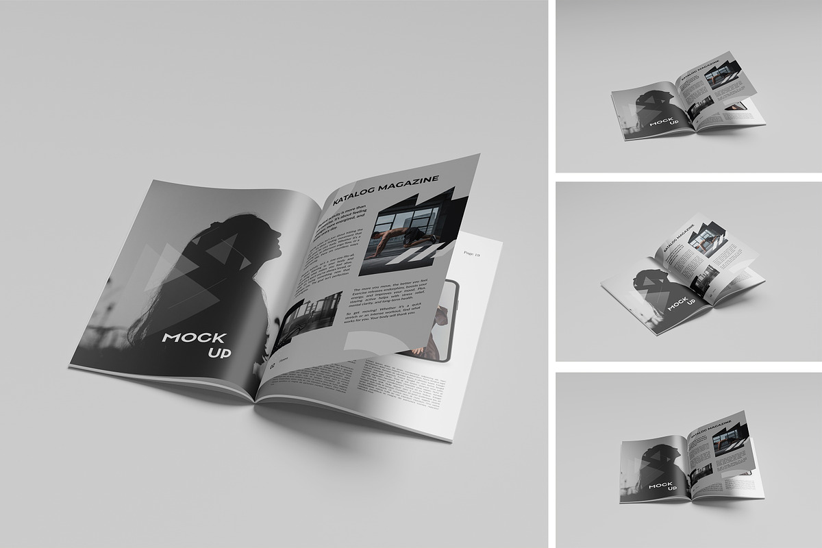 CATALOG MAGAZINE MOCKUP, a Brochure Template by kebunmockup (Photo 1 of 5)