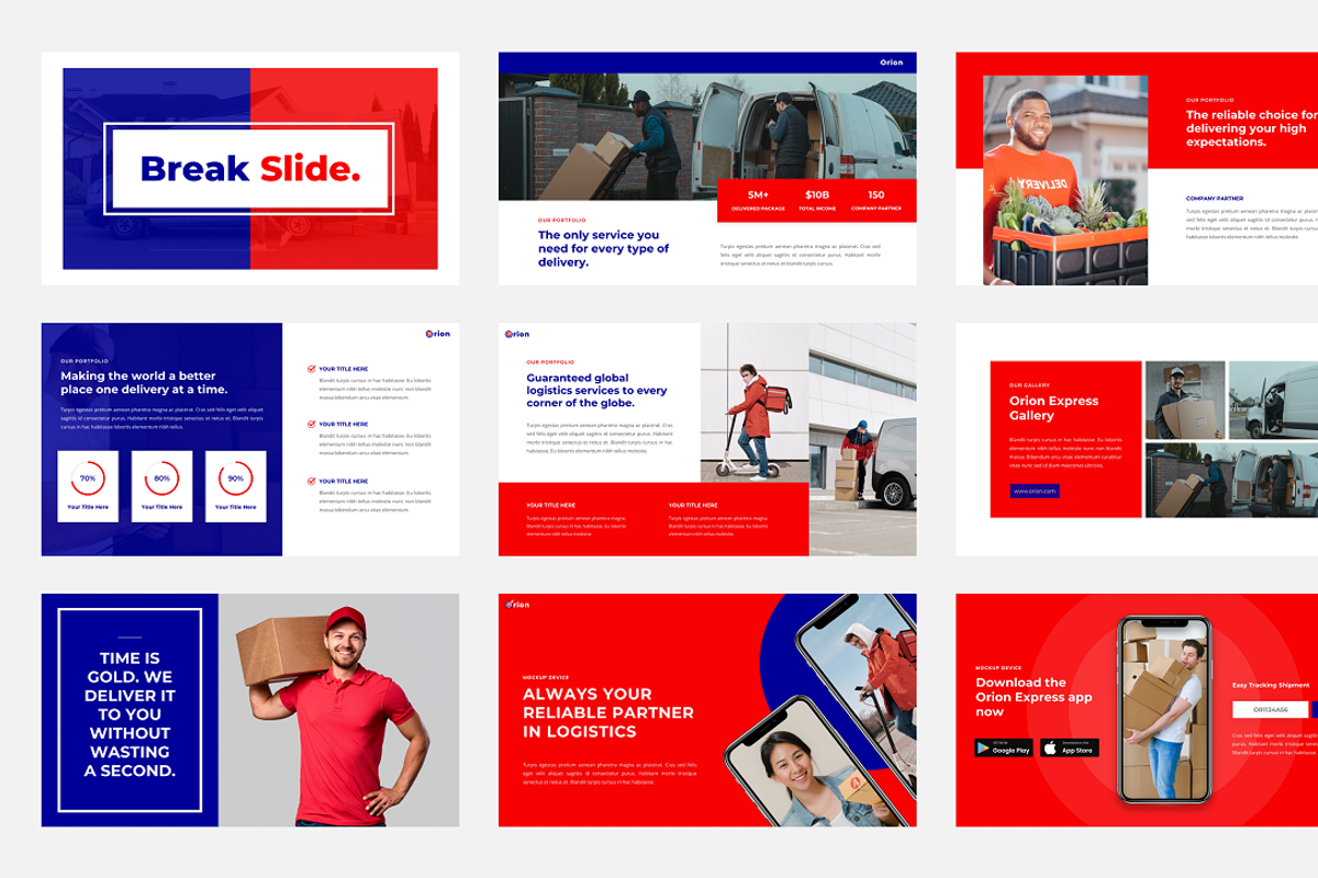 Orion - Logistic & Shipping Service, a Presentation Template by Biwarastudio (Photo 4 of 5)