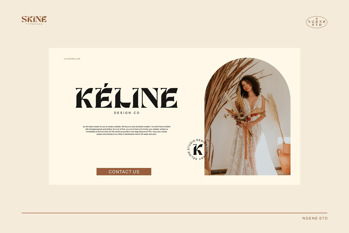 Skine, a Font by ngene (Photo 3 of 13)