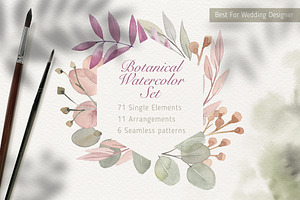 Botanical Harmonious Watercolor Set