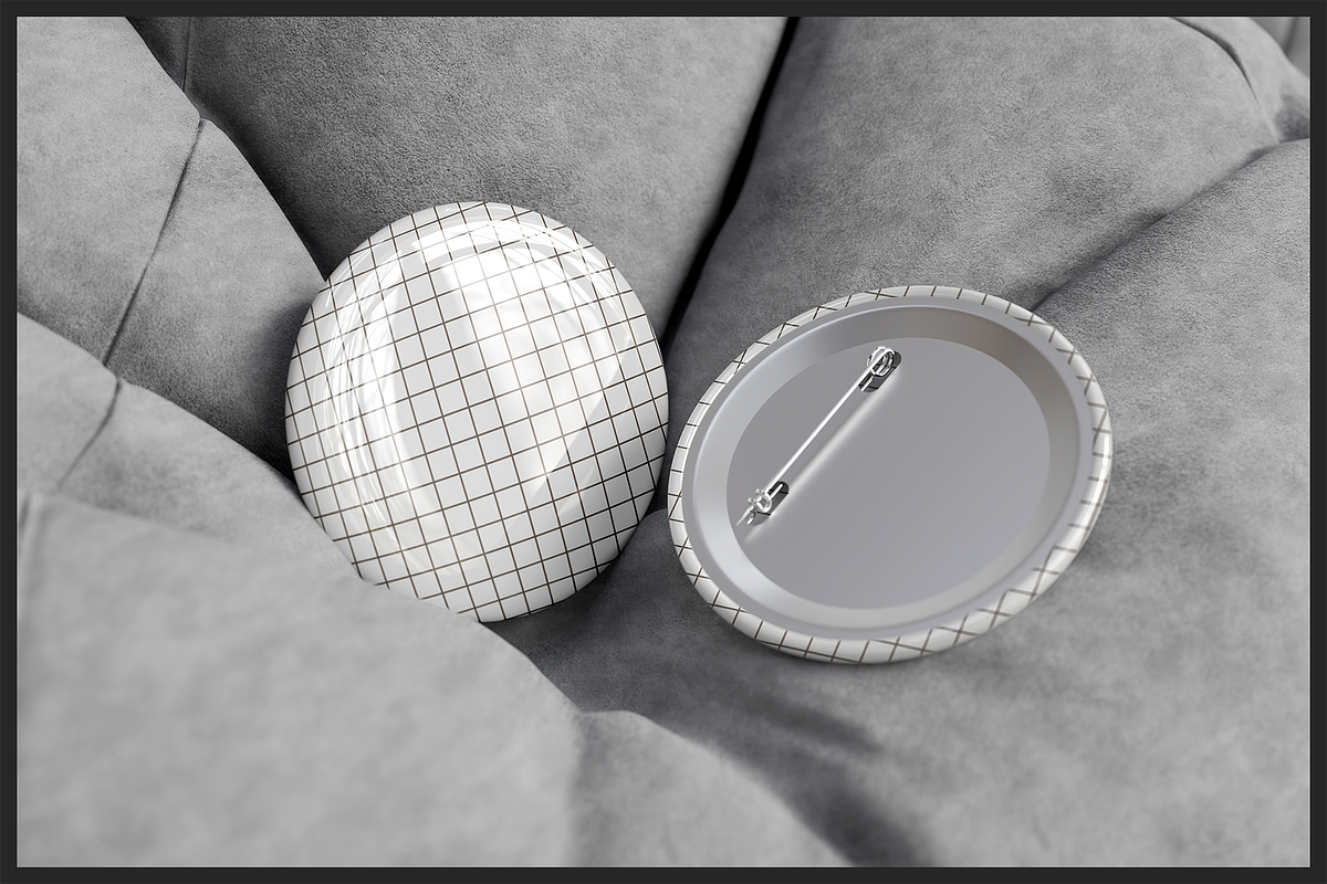 Round Pin Badge Mockup, a Merchandise Mockup by Muhazdinata (Photo 3 of 9)