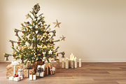 Light living room Christmas interior, a Decorative Illustration by KartInnka (Thumbnail 2 of 2)