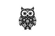 Cute Owl Silhouette Bundle, an Illustration by yasushie (Thumbnail 28 of 31)