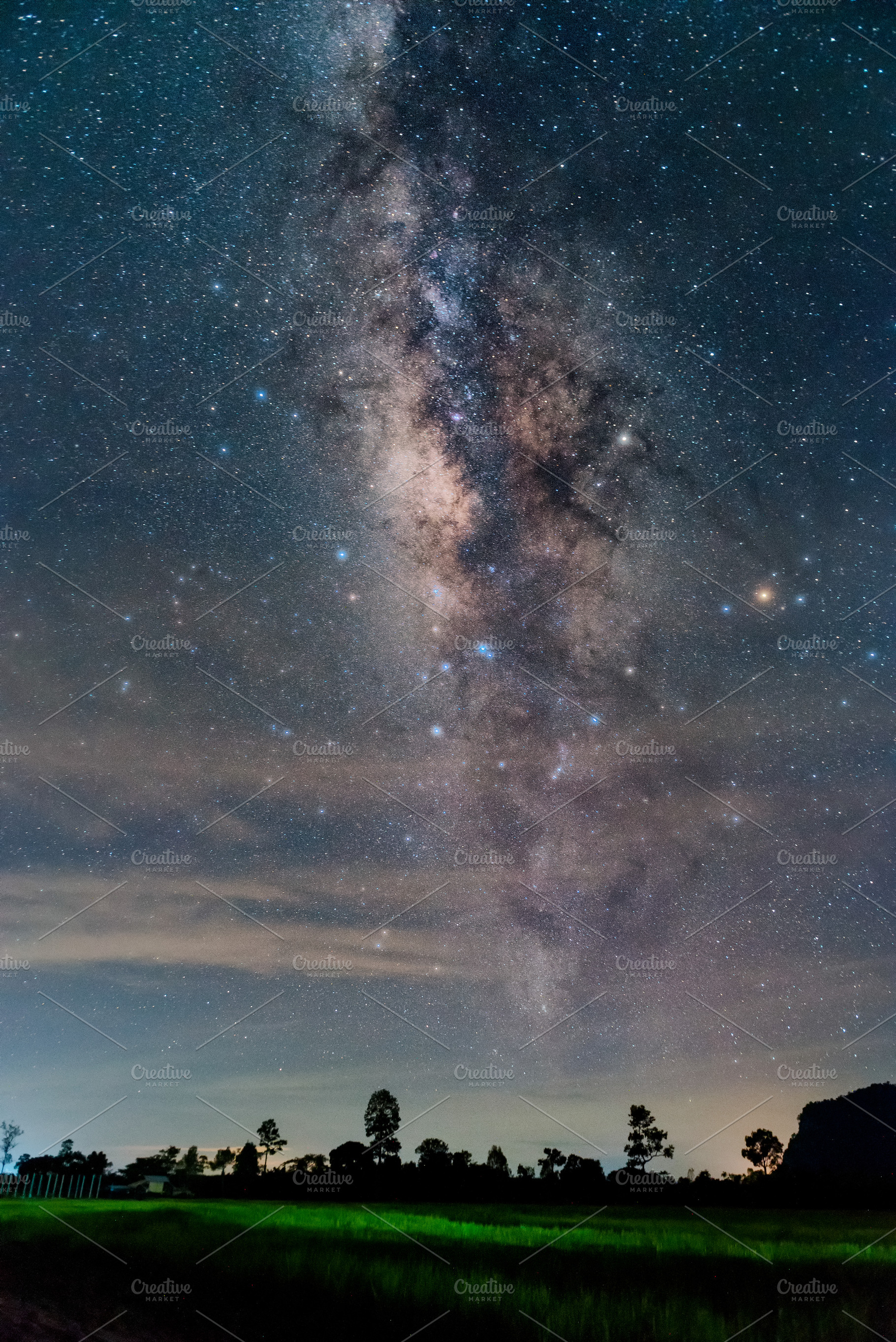 The milky way stock photo containing abstract and astronomy, a Nature Photo by Love Silhouette