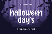 Halloween Day's Display Font, a Handwritten Font by Graphicxell (Thumbnail 1 of 5)
