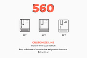 560 Modern Line icons Pack, an Outline Icon by Illustrato (Thumbnail 4 of 4)