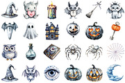 Silver Halloween Clipart, an Illustration by Sublimation Artist (Thumbnail 2 of 6)