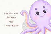 Sea Animals Clipart, Ocean Clipart, an Animal Illustration by ekossa_art (Thumbnail 5 of 6)