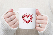 Floral Heart Shape Design, an Illustration by DreamArtGraphic (Thumbnail 2 of 6)