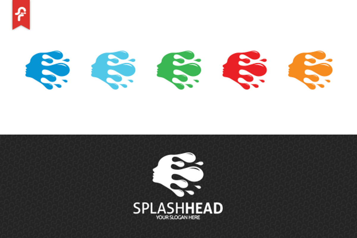 Splash Head Logo, a Branding & Logo Template by ft.studio (Photo 4 of 4)