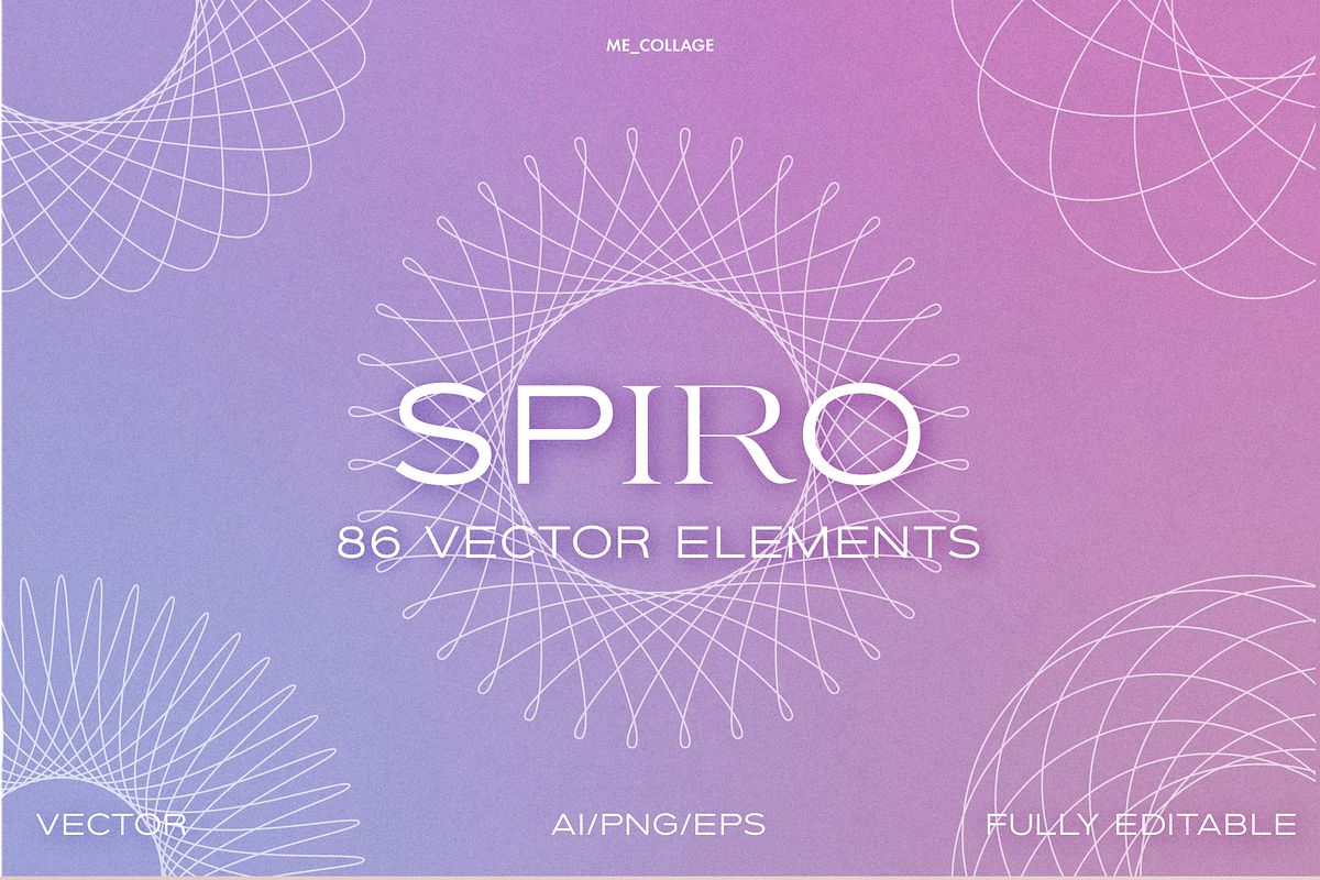 SPIRO | Vector design elements, an Object Graphic by ME_COLLAGE (Photo 13 of 13)