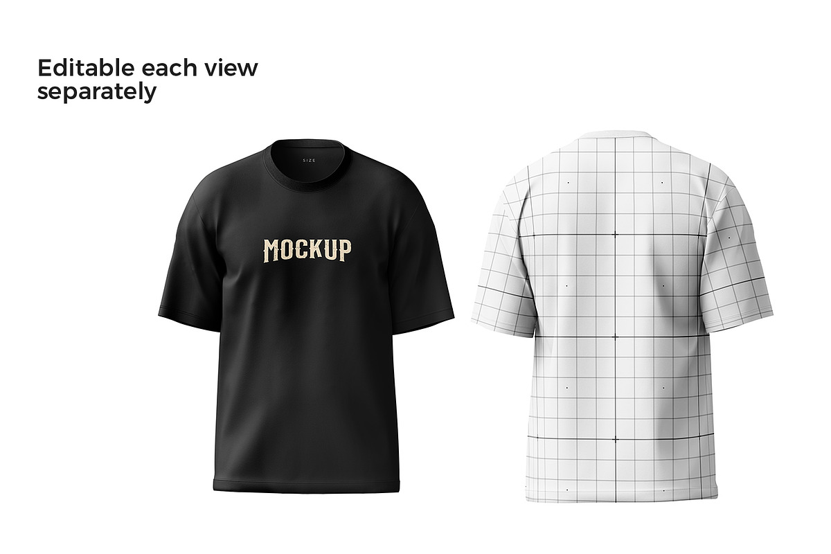 Oversized T-Shirt Mockup, a Shirt Mockup by Ram Studio LLC (Photo 12 of 12)