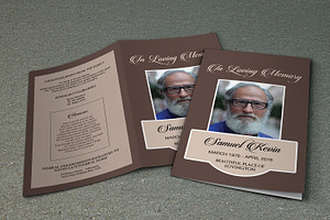 Funeral Program Template-V457