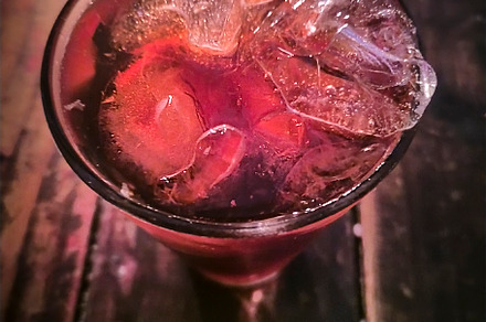 Appetizer drink at woode table, a Food & Drink Photo by DanFLCreativo
