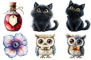 Whimsical Halloween Clipart Sublimat, an Illustration by Designworld (Thumbnail 4 of 6)