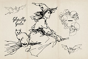 Ghostly Gala: Halloween Clipart, a Decorative Illustration by Purple (Thumbnail 8 of 11)