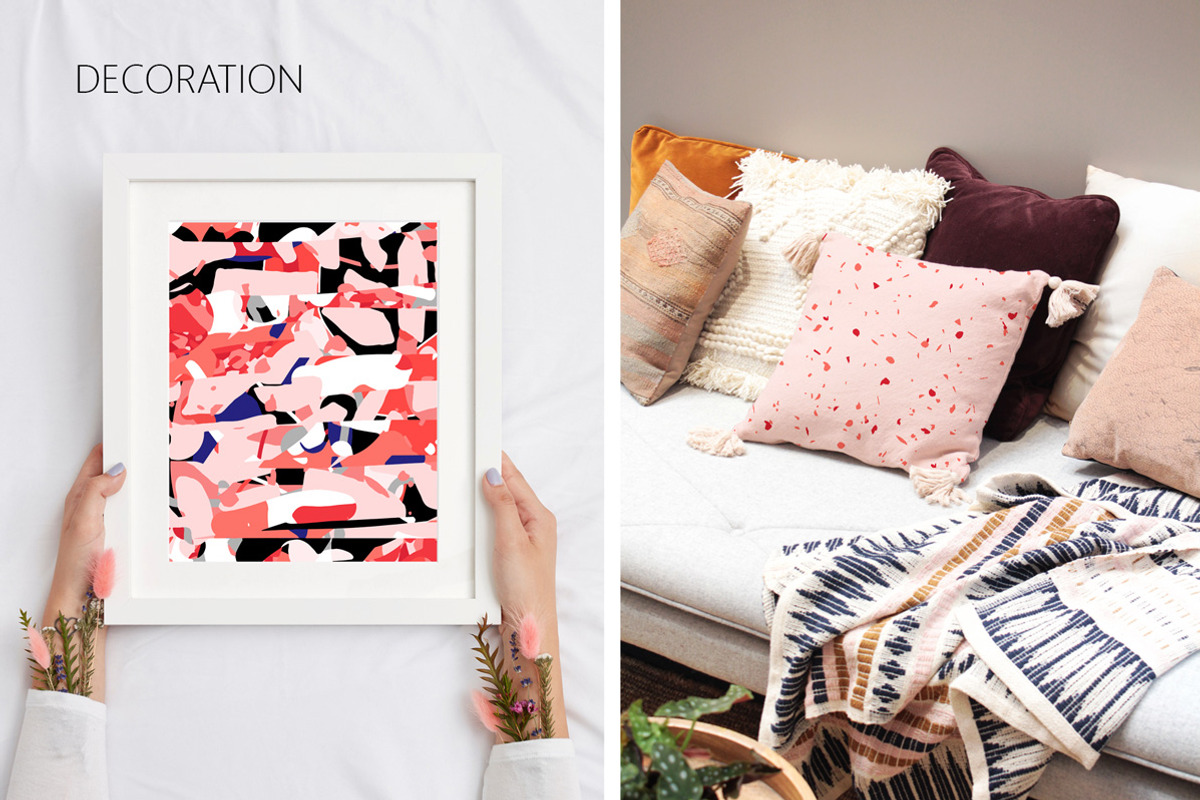 Modern Terrazzo. Abstract patterns, a Pattern Graphic by Julie&Taily (Photo 8 of 14)
