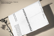 A2 Hanging Poster Mockup Set, an Advertising Mockup by Mocktopia (Thumbnail 3 of 10)