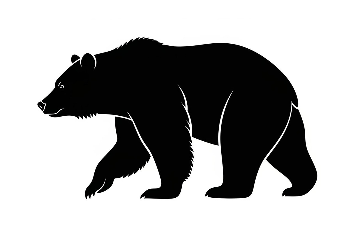 Nature Wildlife Bear Silhouette Bund, an Illustration by Designs_River (Photo 45 of 51)