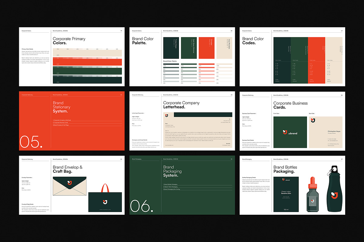 Brand Guidelines Presentation Layout, a Presentation Template by DesignCrest (Photo 18 of 21)