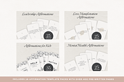 Affirmations Template Bundle Canva, a Presentation Template by HelloKarla (Thumbnail 5 of 6)