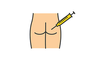 Intramuscular Injection Color Icon