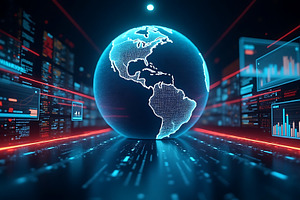 Global data network analytics, a Technology Photo by Artonix